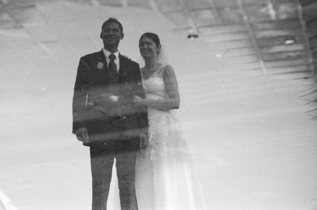 Photo: The Reflection.
Minolta SRT-200 / Beck 135mm f2.8 / ILFORD Delta 400