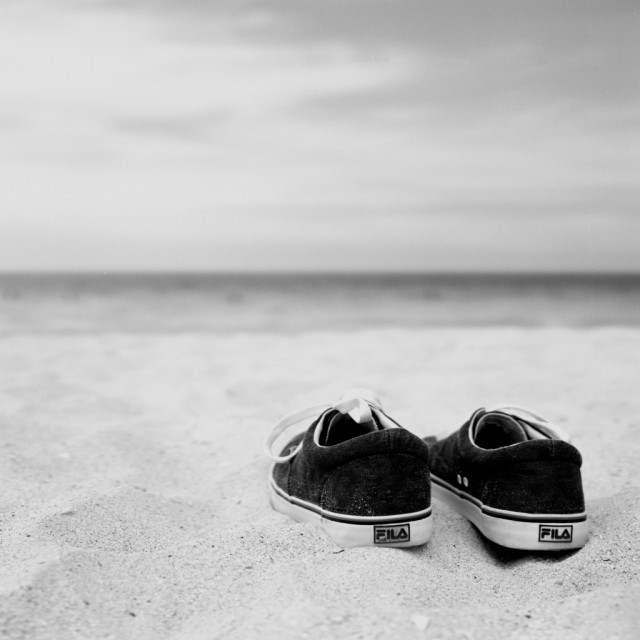 Photo: Sand between my toes.